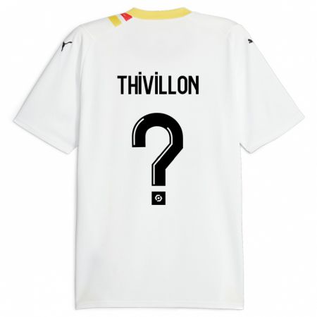 Kandiny Hombre Camiseta Lina Thivillon #0 Negro 2ª Equipación 2023/24 La Camisa Chile