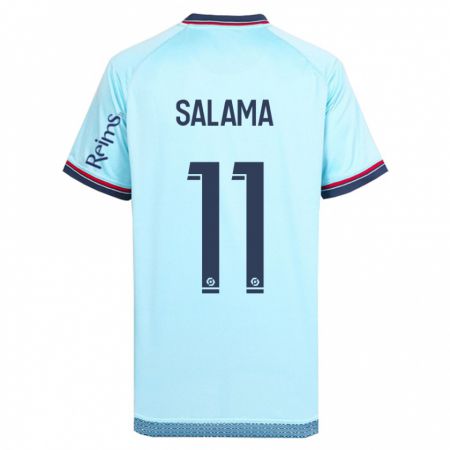 Kandiny Hombre Camiseta Amine Salama #11 Cielo Azul 2ª Equipación 2023/24 La Camisa Chile