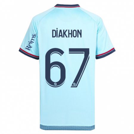 Kandiny Hombre Camiseta Mamadou Diakhon #67 Cielo Azul 2ª Equipación 2023/24 La Camisa Chile