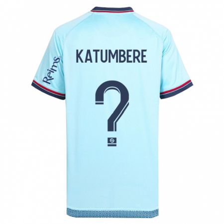 Kandiny Hombre Camiseta Noah Katumbere #0 Cielo Azul 2ª Equipación 2023/24 La Camisa Chile