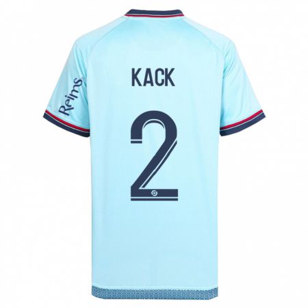 Kandiny Hombre Camiseta Mathilde Kack #2 Cielo Azul 2ª Equipación 2023/24 La Camisa Chile