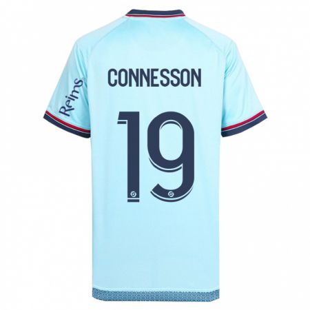 Kandiny Hombre Camiseta Adele Connesson #19 Cielo Azul 2ª Equipación 2023/24 La Camisa Chile
