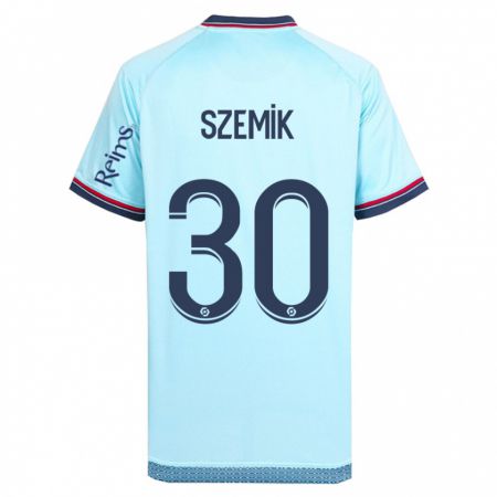 Kandiny Hombre Camiseta Kinga Szemik #30 Cielo Azul 2ª Equipación 2023/24 La Camisa Chile