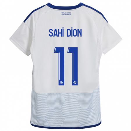 Kandiny Hombre Camiseta Moïse Sahi Dion #11 Blanco 2ª Equipación 2023/24 La Camisa Chile