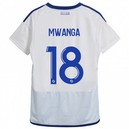 Kandiny Hombre Camiseta Junior Mwanga #18 Blanco 2ª Equipación 2023/24 La Camisa Chile