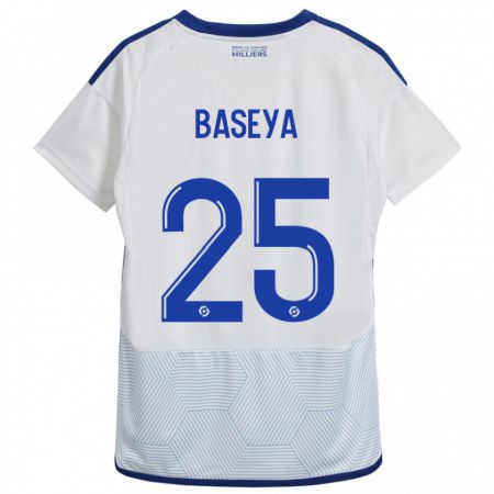 Kandiny Hombre Camiseta Steven Baseya #25 Blanco 2ª Equipación 2023/24 La Camisa Chile