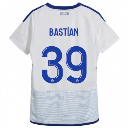 Kandiny Hombre Camiseta Maxime Bastian #39 Blanco 2ª Equipación 2023/24 La Camisa Chile