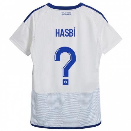 Kandiny Hombre Camiseta Walid Hasbi #0 Blanco 2ª Equipación 2023/24 La Camisa Chile