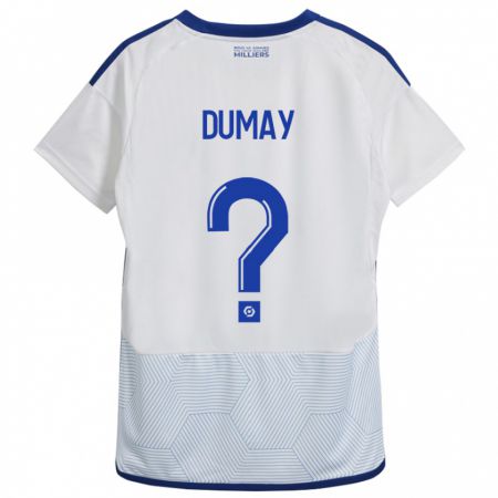 Kandiny Hombre Camiseta Yoann Dumay #0 Blanco 2ª Equipación 2023/24 La Camisa Chile