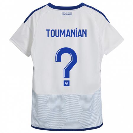 Kandiny Hombre Camiseta Anthony Toumanian #0 Blanco 2ª Equipación 2023/24 La Camisa Chile