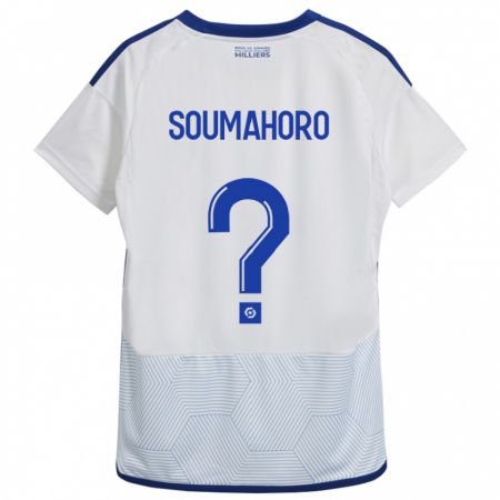 Kandiny Hombre Camiseta Mohamed Soumahoro #0 Blanco 2ª Equipación 2023/24 La Camisa Chile