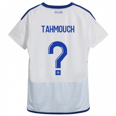 Kandiny Hombre Camiseta Mathieu Tahmouch #0 Blanco 2ª Equipación 2023/24 La Camisa Chile