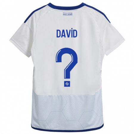 Kandiny Hombre Camiseta David #0 Blanco 2ª Equipación 2023/24 La Camisa Chile