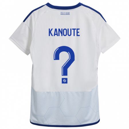 Kandiny Hombre Camiseta Mahamadou Kanouté #0 Blanco 2ª Equipación 2023/24 La Camisa Chile
