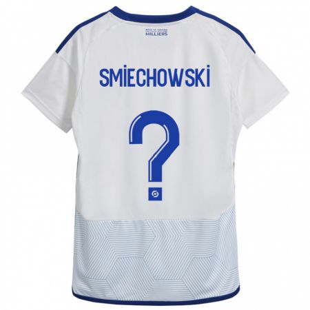 Kandiny Hombre Camiseta Artur Smiechowski #0 Blanco 2ª Equipación 2023/24 La Camisa Chile