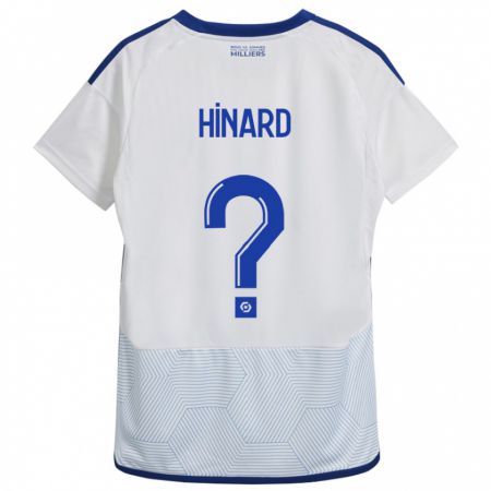 Kandiny Hombre Camiseta Noa Hinard #0 Blanco 2ª Equipación 2023/24 La Camisa Chile