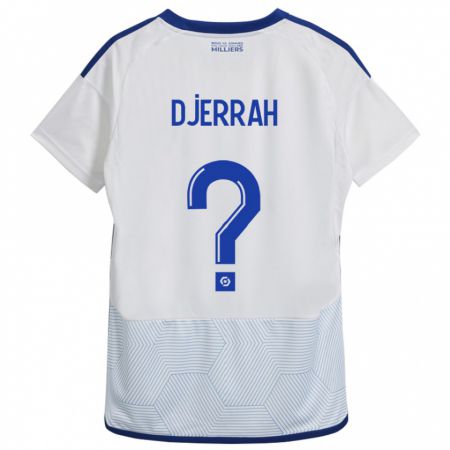 Kandiny Hombre Camiseta Karim Djerrah #0 Blanco 2ª Equipación 2023/24 La Camisa Chile