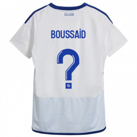 Kandiny Hombre Camiseta Willsem Boussaid #0 Blanco 2ª Equipación 2023/24 La Camisa Chile