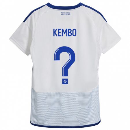 Kandiny Hombre Camiseta Driss Kembo #0 Blanco 2ª Equipación 2023/24 La Camisa Chile