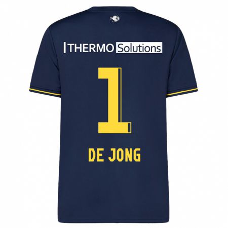Kandiny Hombre Camiseta Daniëlle De Jong #1 Armada 2ª Equipación 2023/24 La Camisa Chile