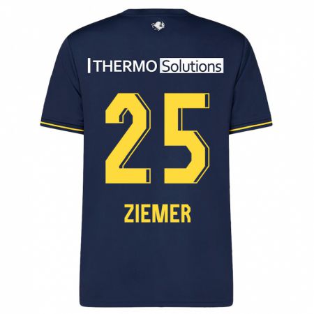 Kandiny Hombre Camiseta Taylor Ziemer #25 Armada 2ª Equipación 2023/24 La Camisa Chile