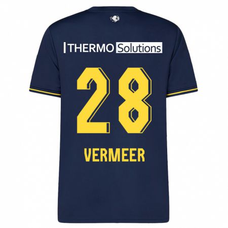 Kandiny Hombre Camiseta Sofie Rianne Vermeer #28 Armada 2ª Equipación 2023/24 La Camisa Chile