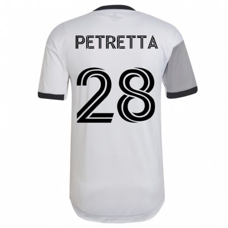 Kandiny Hombre Camiseta Raoul Petretta #28 Blanco 2ª Equipación 2023/24 La Camisa Chile