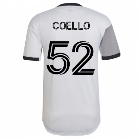 Kandiny Hombre Camiseta Alonso Coello #52 Blanco 2ª Equipación 2023/24 La Camisa Chile
