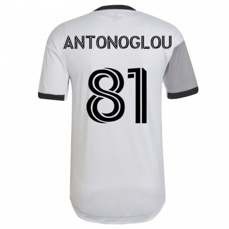 Kandiny Hombre Camiseta Themi Antonoglou #81 Blanco 2ª Equipación 2023/24 La Camisa Chile