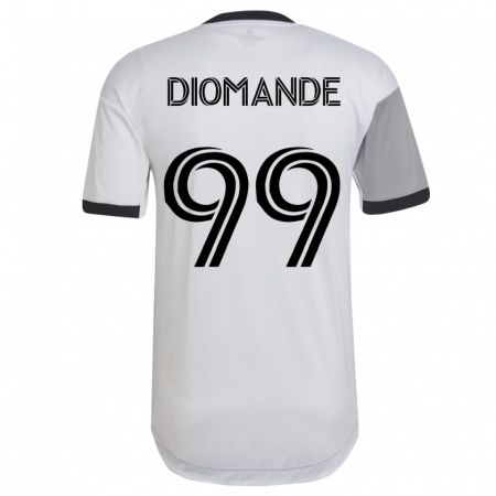 Kandiny Hombre Camiseta Adama Diomande #99 Blanco 2ª Equipación 2023/24 La Camisa Chile