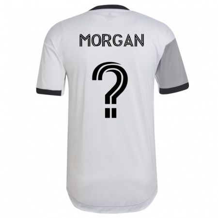 Kandiny Hombre Camiseta Myles Morgan #0 Blanco 2ª Equipación 2023/24 La Camisa Chile