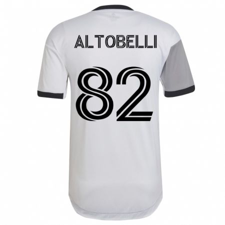 Kandiny Hombre Camiseta Julian Altobelli #82 Blanco 2ª Equipación 2023/24 La Camisa Chile