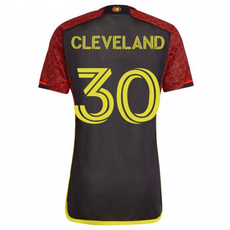 Kandiny Hombre Camiseta Stefan Cleveland #30 Naranja 2ª Equipación 2023/24 La Camisa Chile