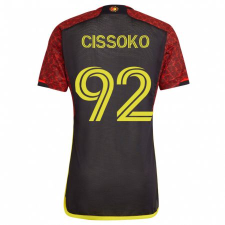 Kandiny Hombre Camiseta Abdoulaye Cissoko #92 Naranja 2ª Equipación 2023/24 La Camisa Chile