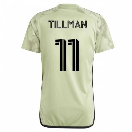 Kandiny Hombre Camiseta Timothy Tillman #11 Verde 2ª Equipación 2023/24 La Camisa Chile