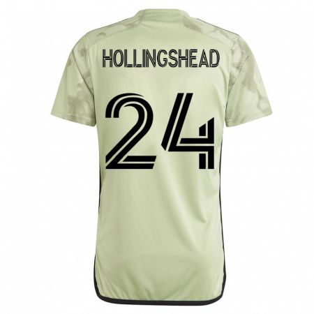 Kandiny Hombre Camiseta Ryan Hollingshead #24 Verde 2ª Equipación 2023/24 La Camisa Chile