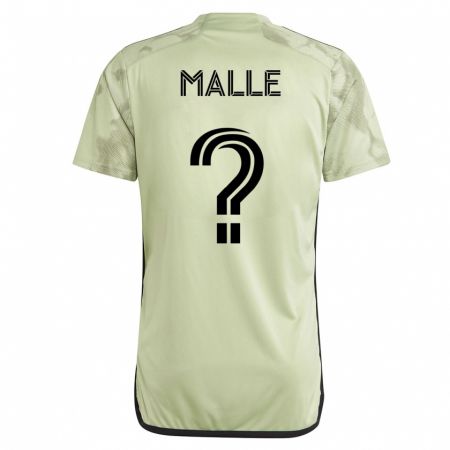 Kandiny Hombre Camiseta Ladji Mallé #0 Verde 2ª Equipación 2023/24 La Camisa Chile