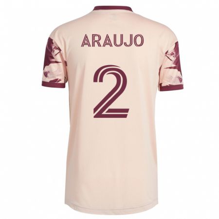 Kandiny Hombre Camiseta Miguel Araujo #2 Blanquecino 2ª Equipación 2023/24 La Camisa Chile