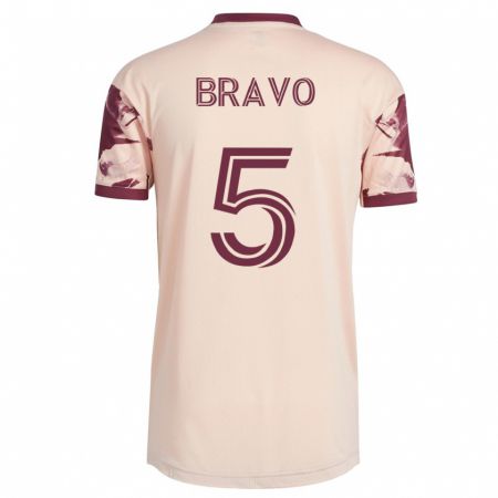Kandiny Hombre Camiseta Claudio Bravo #5 Blanquecino 2ª Equipación 2023/24 La Camisa Chile