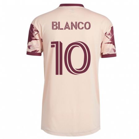 Kandiny Hombre Camiseta Sebastián Blanco #10 Blanquecino 2ª Equipación 2023/24 La Camisa Chile