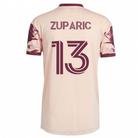 Kandiny Hombre Camiseta Dario Zuparic #13 Blanquecino 2ª Equipación 2023/24 La Camisa Chile