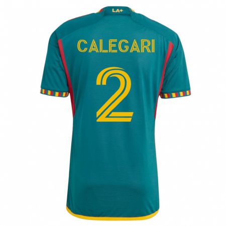 Kandiny Hombre Camiseta Calegari #2 Verde 2ª Equipación 2023/24 La Camisa Chile