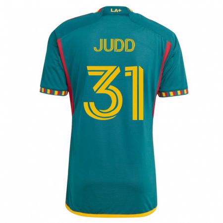 Kandiny Hombre Camiseta Preston Judd #31 Verde 2ª Equipación 2023/24 La Camisa Chile