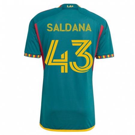 Kandiny Hombre Camiseta Adam Saldaña #43 Verde 2ª Equipación 2023/24 La Camisa Chile