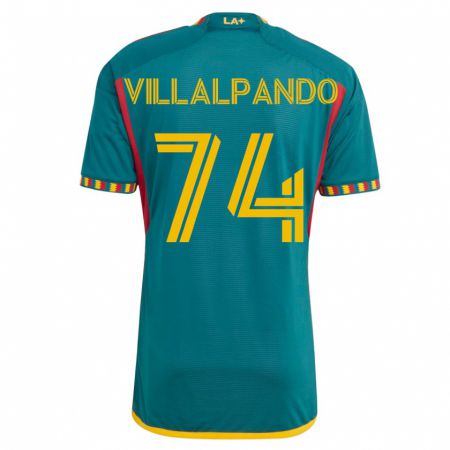 Kandiny Hombre Camiseta Sergio Villalpando #74 Verde 2ª Equipación 2023/24 La Camisa Chile