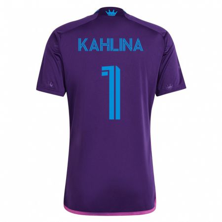 Kandiny Hombre Camiseta Kristijan Kahlina #1 Violeta 2ª Equipación 2023/24 La Camisa Chile