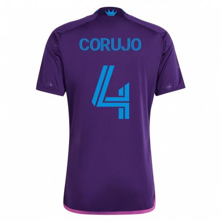 Kandiny Hombre Camiseta Guzmán Corujo #4 Violeta 2ª Equipación 2023/24 La Camisa Chile