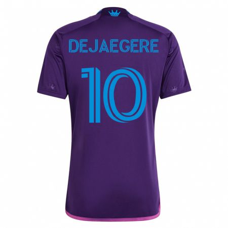 Kandiny Hombre Camiseta Brecht Dejaegere #10 Violeta 2ª Equipación 2023/24 La Camisa Chile