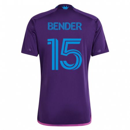 Kandiny Hombre Camiseta Ben Bender #15 Violeta 2ª Equipación 2023/24 La Camisa Chile