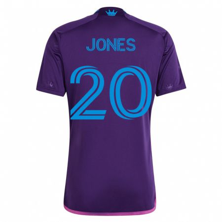Kandiny Hombre Camiseta Derrick Jones #20 Violeta 2ª Equipación 2023/24 La Camisa Chile